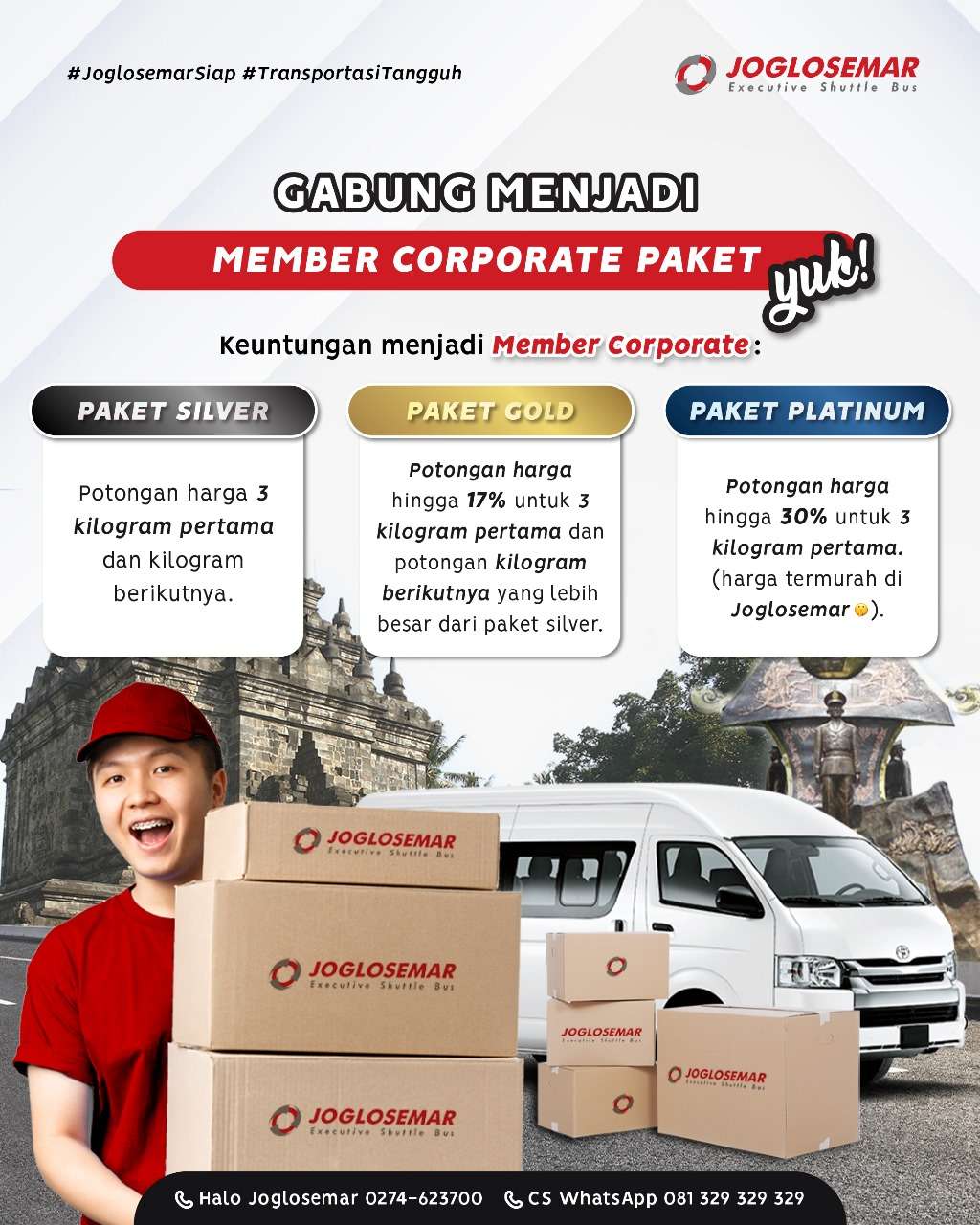 Kirim Paket Lebih Hemat Dengan Menjadi Member Corporate Joglosemar