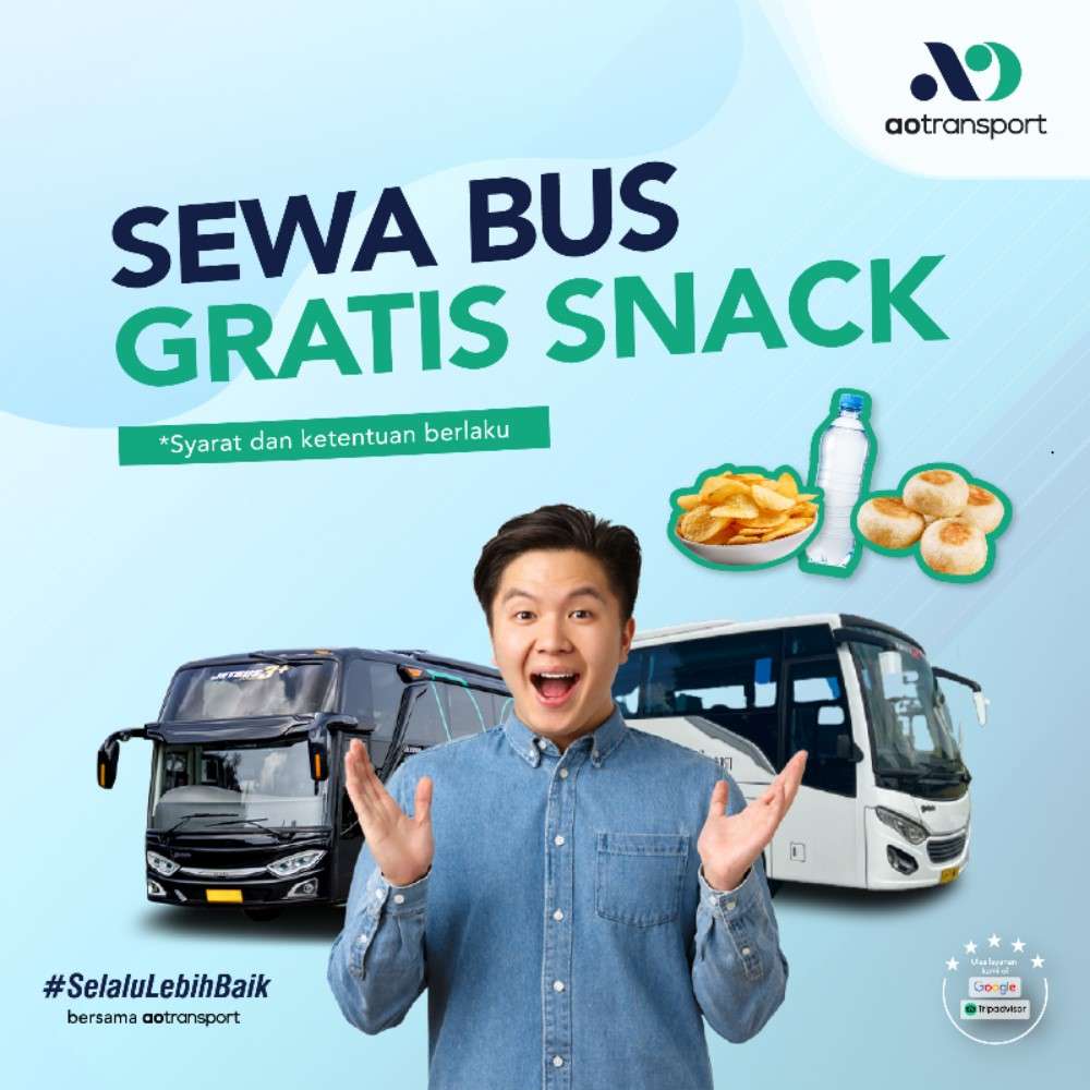 Dapatkan Snack Gratis Di Setiap Sewa BUS AO Trans