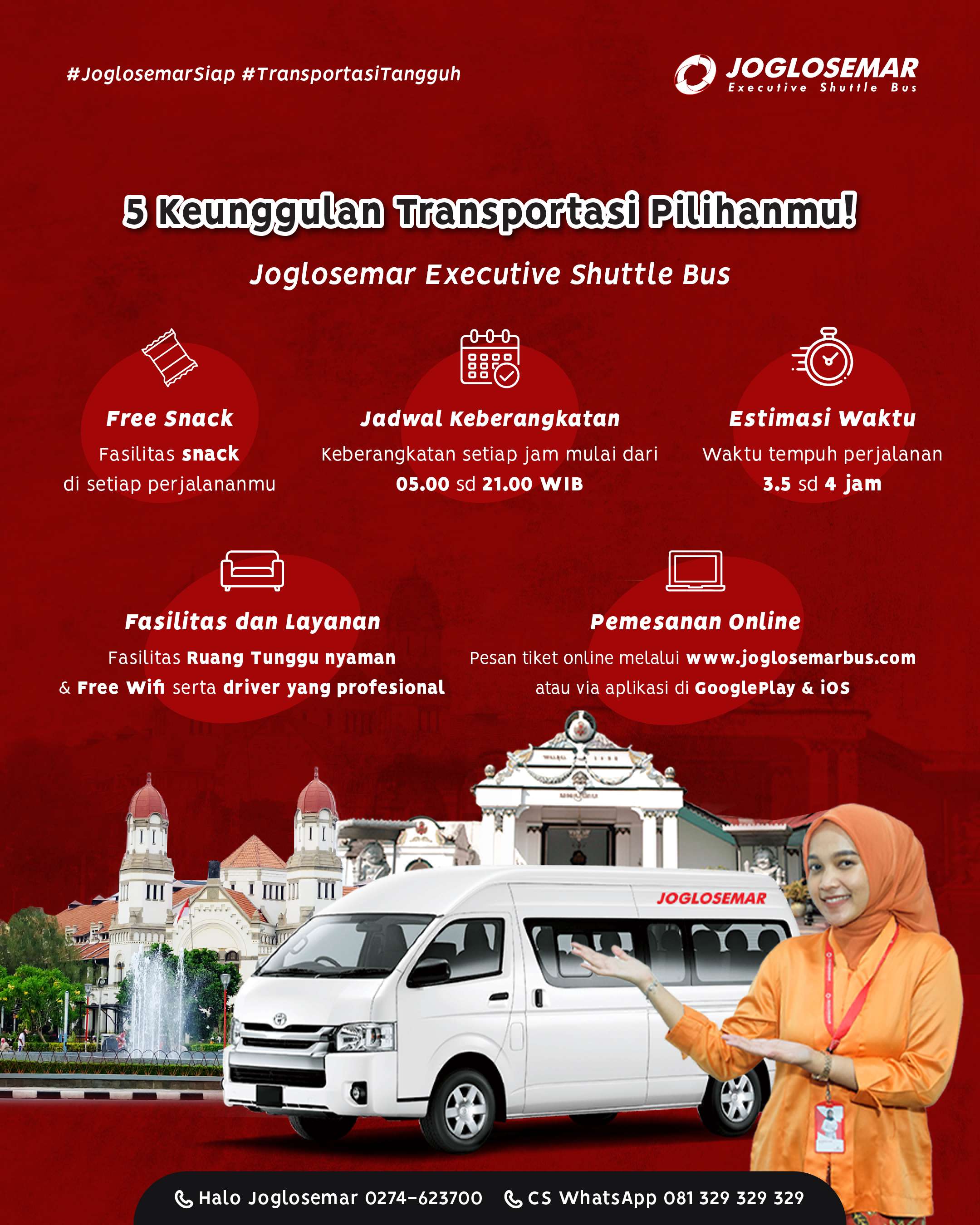 Nikmati Keunggulan Dari Joglosemar Shuttle Bus 