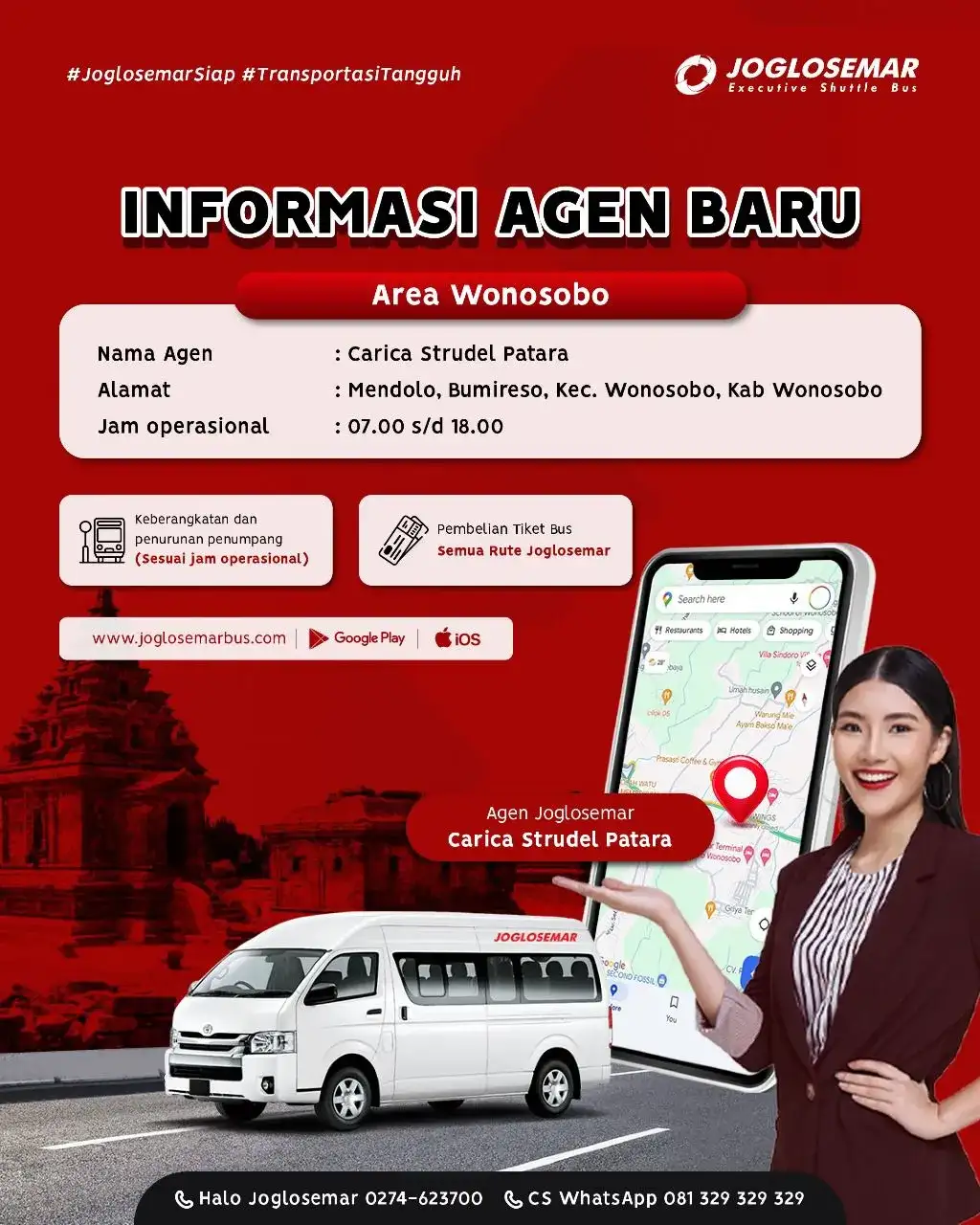 Agen joglosemar bus Wonosobo