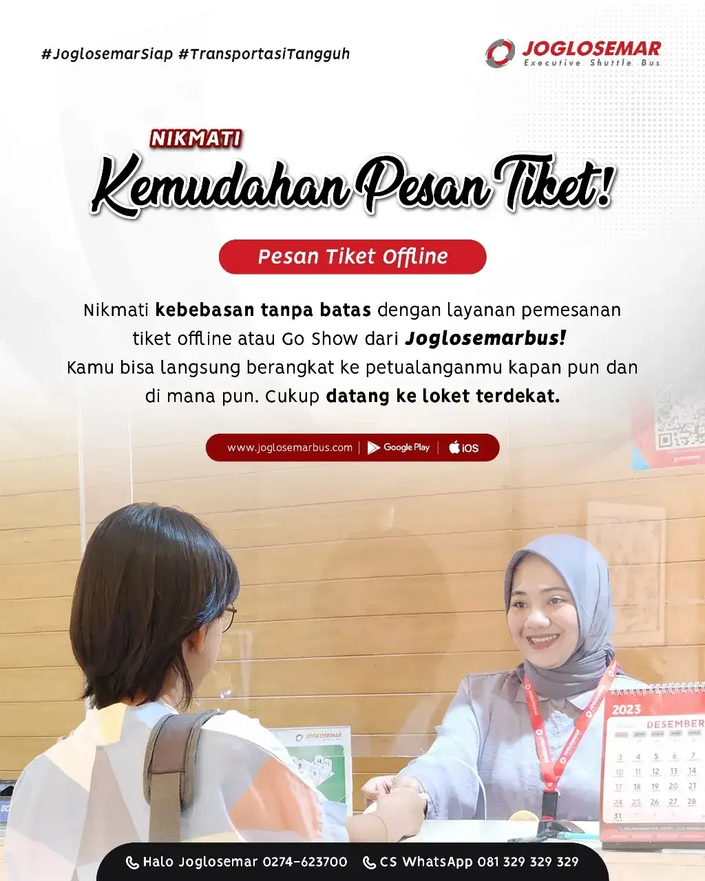 Pasan tiket offline Joglosemar